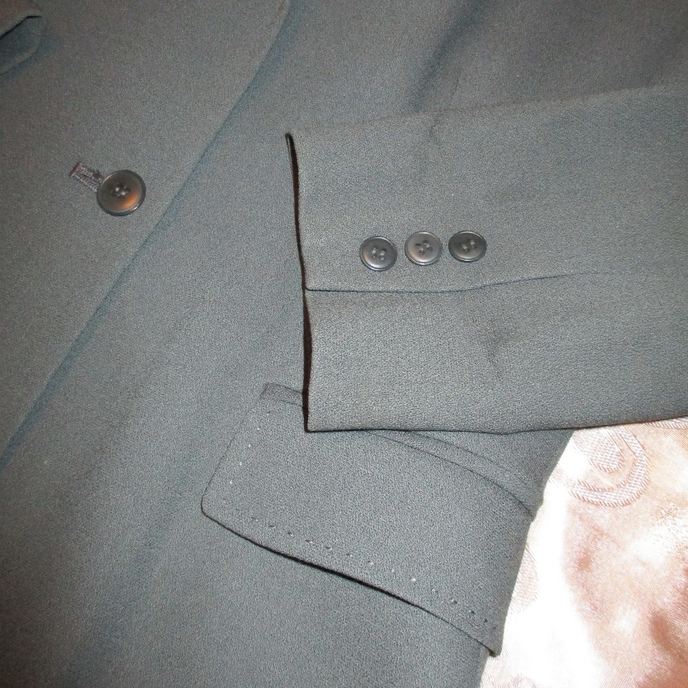 CALVIN KLEIN 100% WOOL CHARCOAL GREY BLAZER/JACKET - Picture 3 of 8